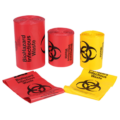 Sterke Bestand Medische Besmettelijke Plastic het Afvalzak van Biohazard in Broodje