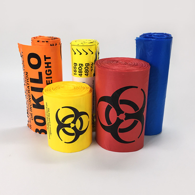 Besmettelijke het Afvalzak van Biohazard van de douanedruk Plastic in Broodje