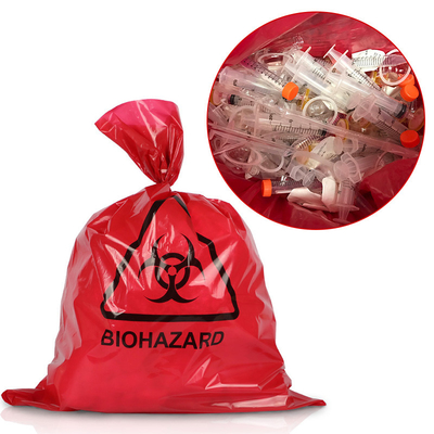 Rode de Plastic Zakautoclaaf van 135 Graadbiohazard van pp voor Medisch