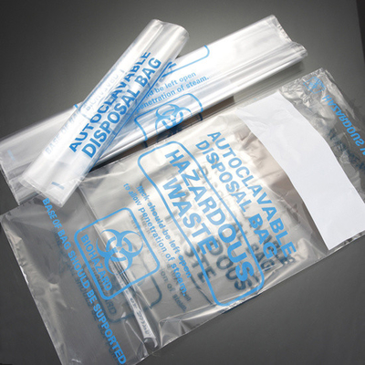2 Mil Clear Biohazard Waste Bag-Polypropyleen Plastic Autoclaaf