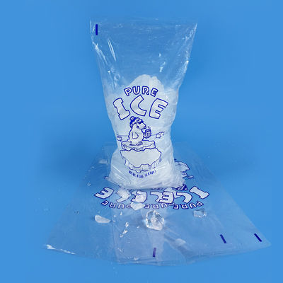 LDPE van de voedselrang OEM ODM Drawstring Plastic Zakken voor Ijsopslag