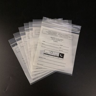 De waterdichte LDPE Polyritssluiting van de Plastic Zakgeneeskunde voor Pil het Uitdelen