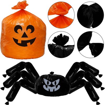 Aanpassen van de grootte Halloween Leaf Bags met Gravure Printing en LDPE materiaal voor Halloween Party Decor