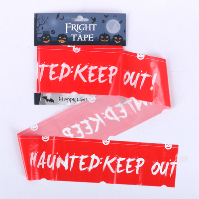 LDPE Halloween houdt Bandbanner, 0.04mm Plastic Halloween Angstband weg